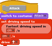 Sumo robot "Attack" Function