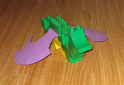 The completed dragon