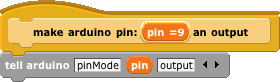 "make arduino pin an output" procedure