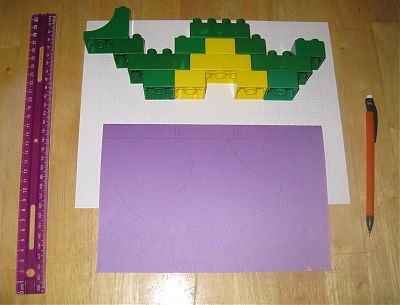 Sea monster with a wing under construction